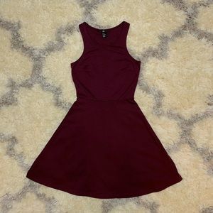 H&M Maroon Skater Dress